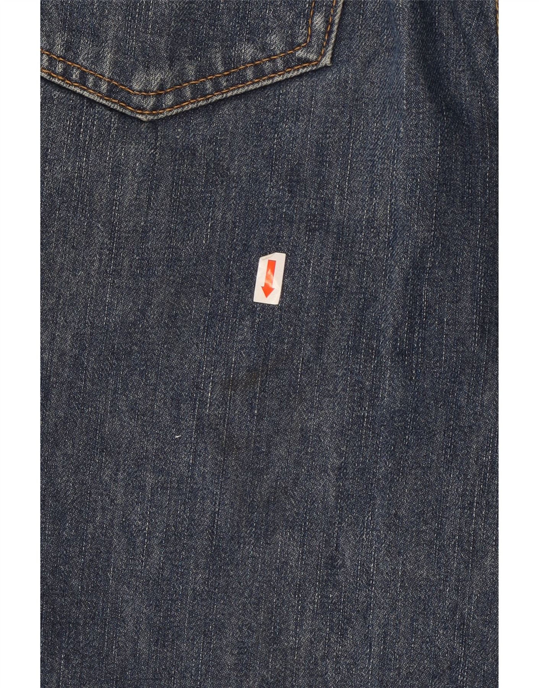 Wrangler Mens Straight Jeans W32 L32 Navy Blue Cotton