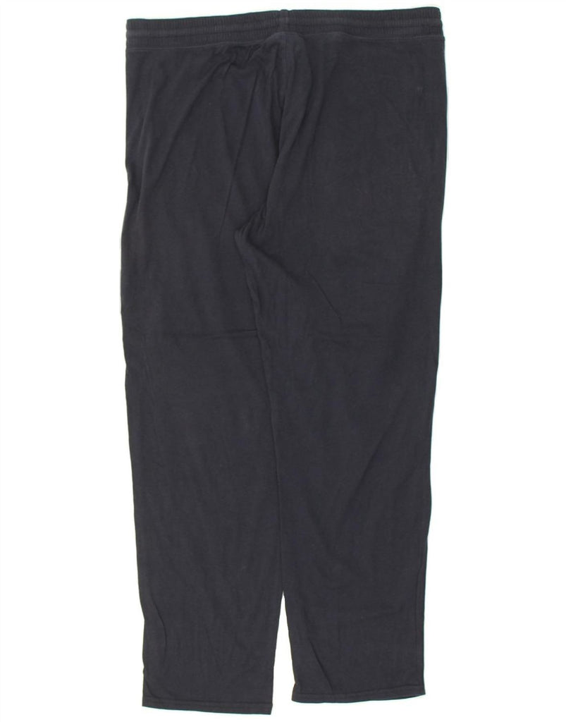 CHAMPION Womens Tracksuit Trousers UK 20 2XL Navy Blue Cotton | Vintage Champion | Thrift | Second-Hand Champion | Used Clothing | Messina Hembry 