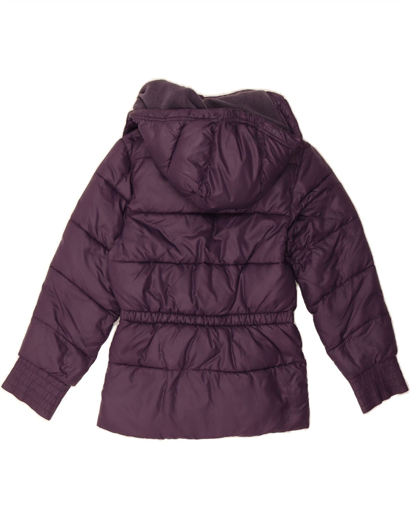 NIKE Girls Hooded Padded Jacket 10-11 Years Medium Purple Nylon Vintage Nike and Second-Hand Nike from Messina Hembry 