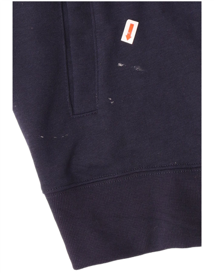 Champion Mens Tracksuit Top Jacket Medium Navy Blue Cotton