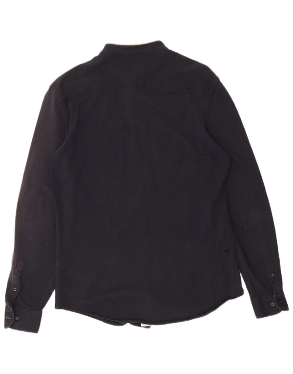 Zara Mens Shirt Medium Navy Blue