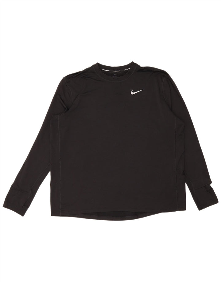 Nike Mens Dri Fit Top Long Sleeve XL Black
