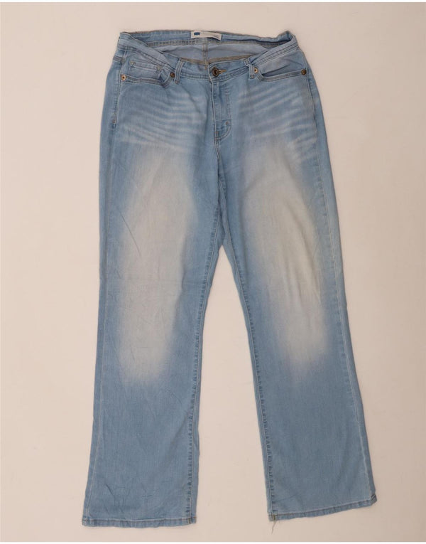 Levi's Womens 529 Curvy Bootcut Jeans W32 L32 Blue Cotton