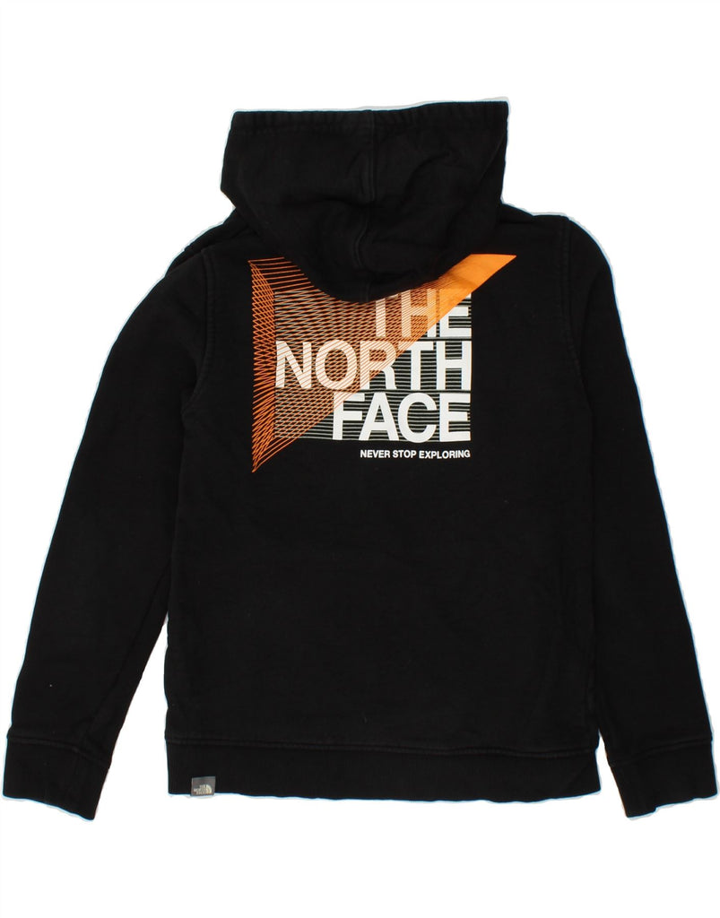 THE NORTH FACE Boys Graphic Hoodie Jumper 10-11 Years XL Black Cotton Vintage The North Face and Second-Hand The North Face from Messina Hembry 