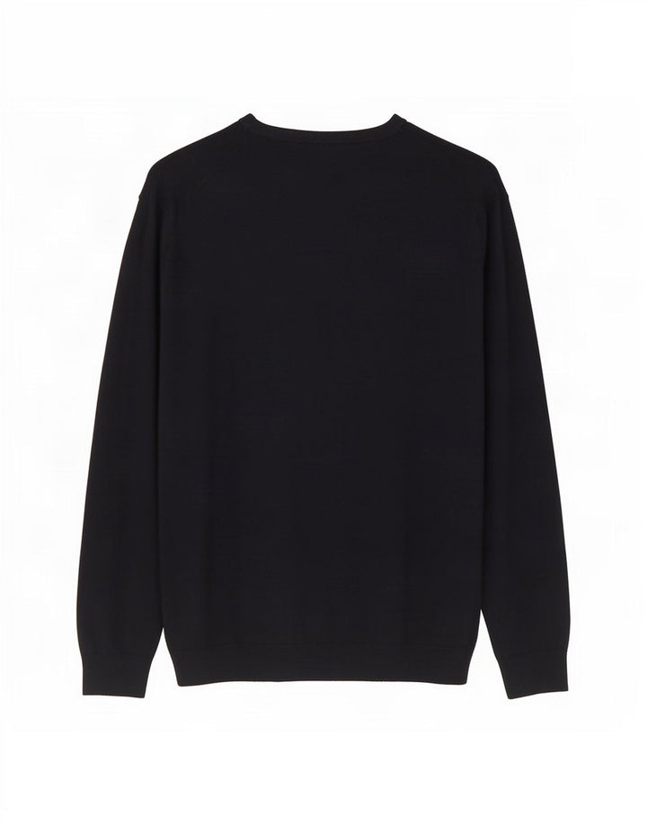 Zara Mens Crew Neck Jumper Sweater Large Navy Blue