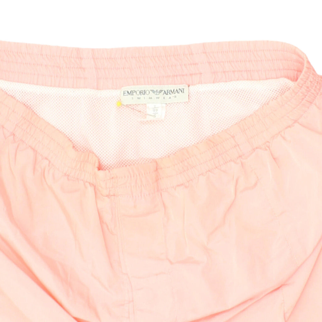 Emporio Armani Mens Pink Swimming Shorts | Vintage Designer Trunks Swimwear VTG | Vintage Messina Hembry | Thrift | Second-Hand Messina Hembry | Used Clothing | Messina Hembry 