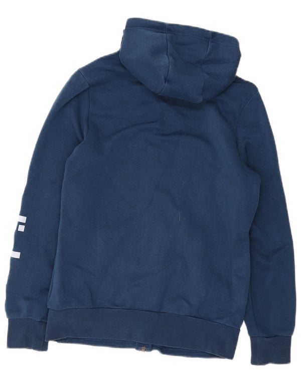 Adidas Boys Graphic Zip Hoodie Sweater 14-15 Years Blue
