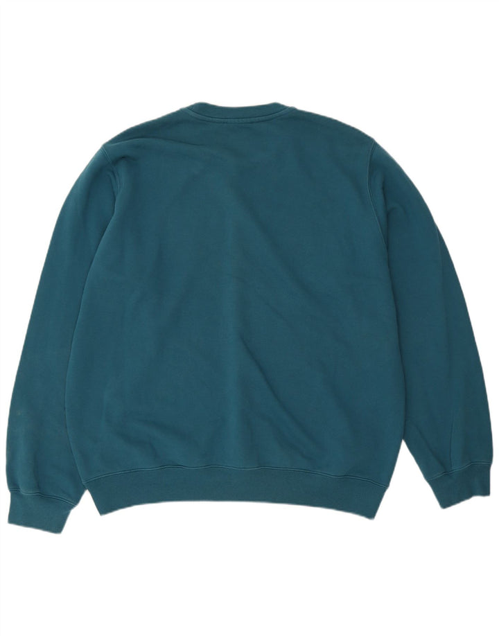 Diesel Mens Graphic Sweatshirt Jumper Large Blue Cotton