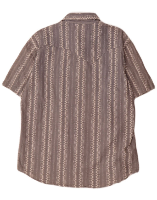 Levi's Mens Short Sleeve Shirt Medium Blue Striped