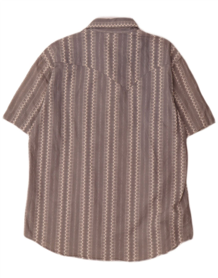 Levi's Mens Short Sleeve Shirt Medium Blue Striped