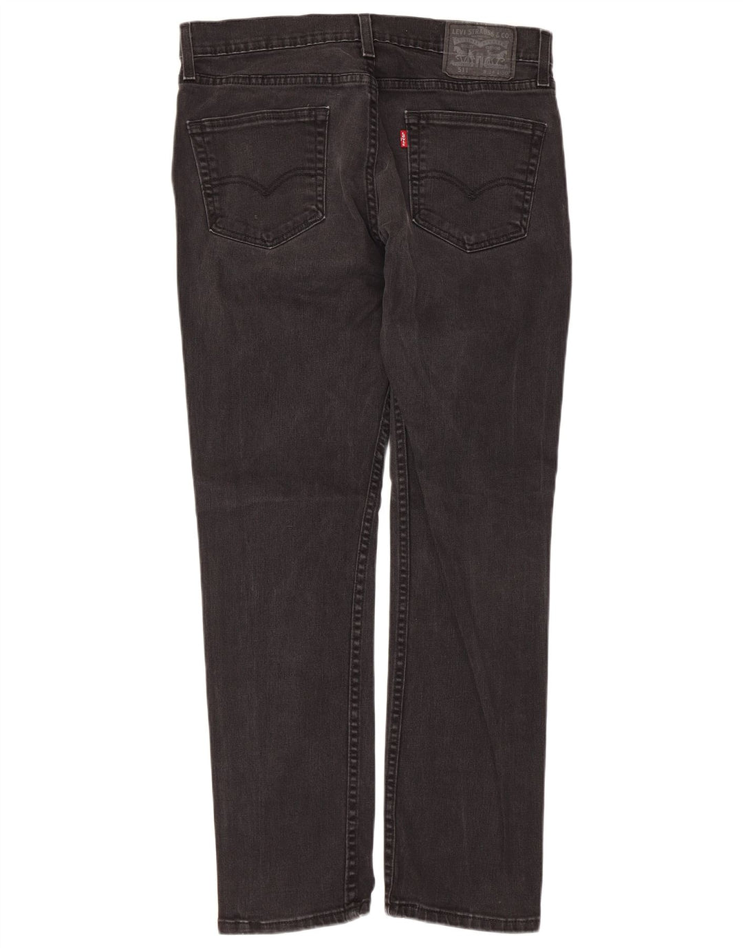 Levi's Mens 511 Slim Tapered Jeans W34 L30 Black Cotton