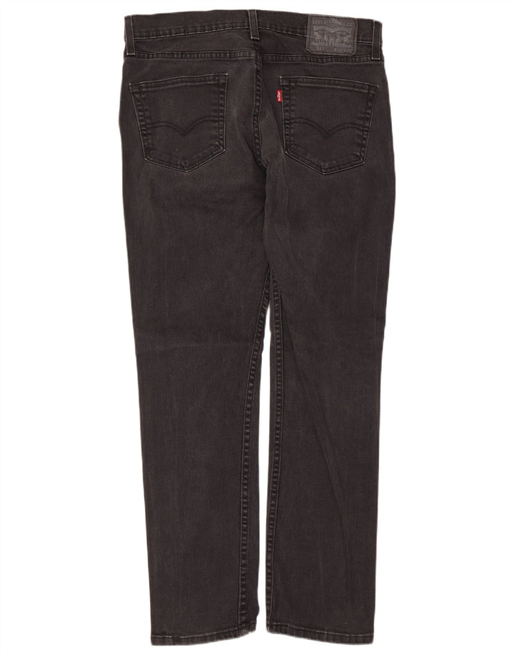 Levi's Mens 511 Slim Tapered Jeans W34 L30 Black Cotton