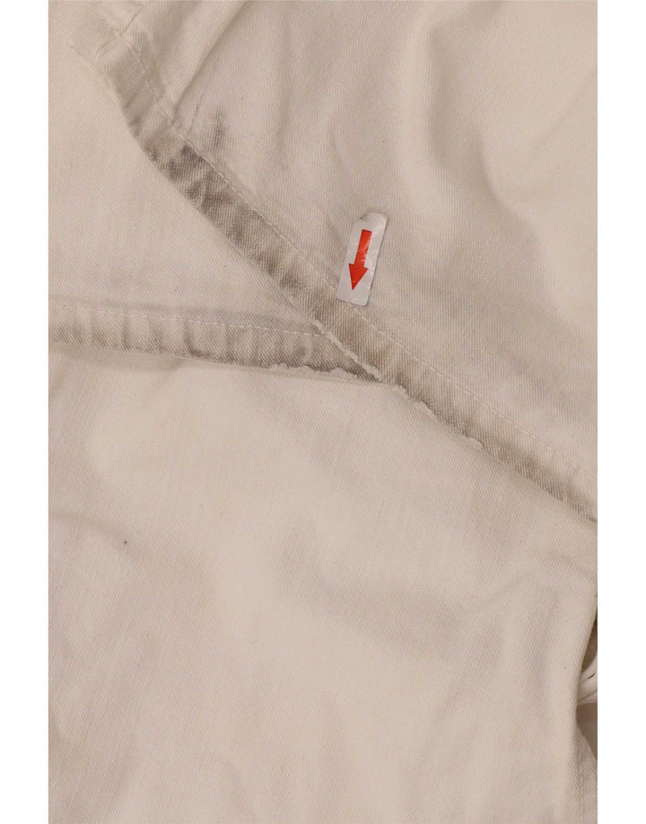 Tommy Hilfiger Mens Straight Jeans W36 L30 White Cotton