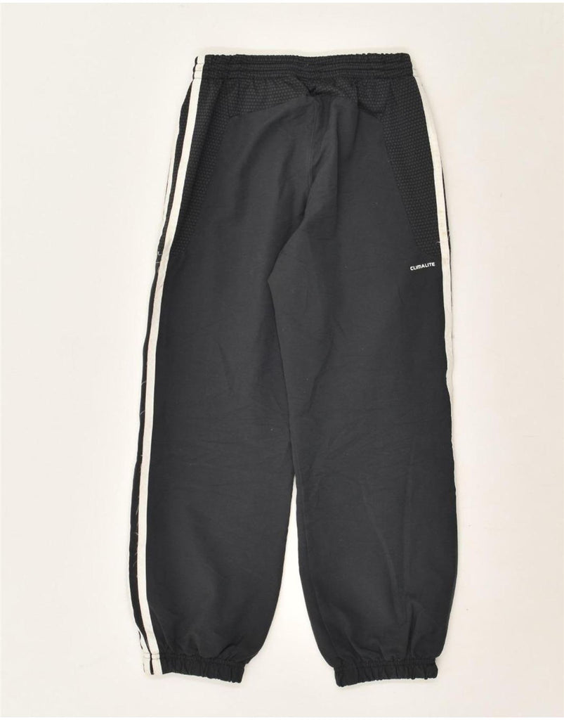 ADIDAS Boys Climalite Tracksuit Trousers Joggers 7-8 Years Black Polyester | Vintage Adidas | Thrift | Second-Hand Adidas | Used Clothing | Messina Hembry 