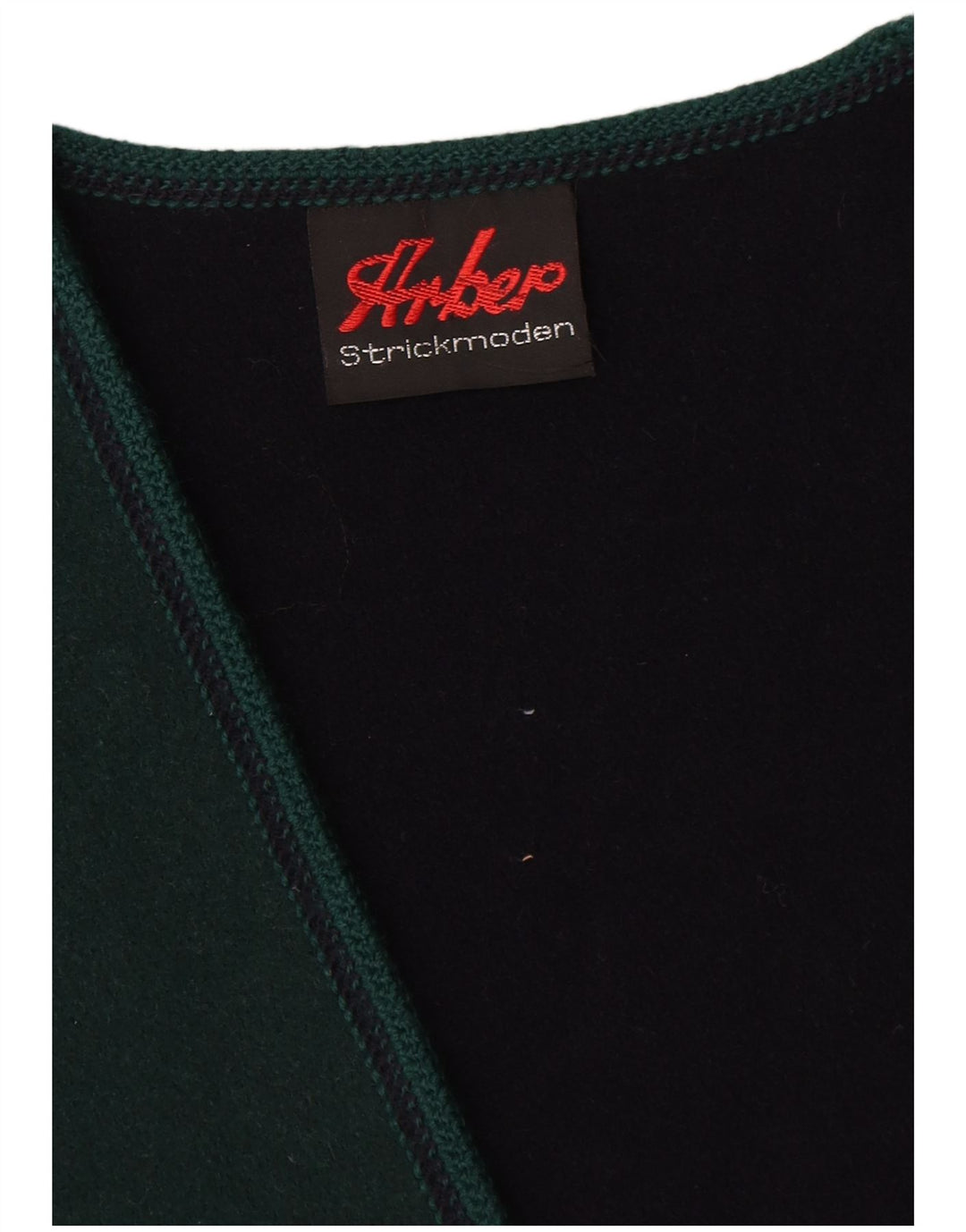 Arber Strickmoden Womens Gilet UK 18 XL Green Wool