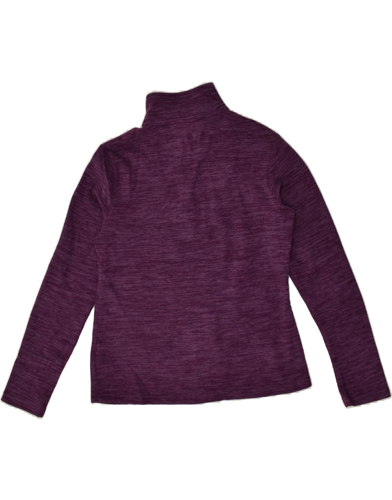 MOUNTAIN WAREHOUSE Womens Zip Neck Fleece Jumper UK 12 Medium Purple | Vintage Mountain Warehouse | Thrift | Second-Hand Mountain Warehouse | Used Clothing | Messina Hembry 