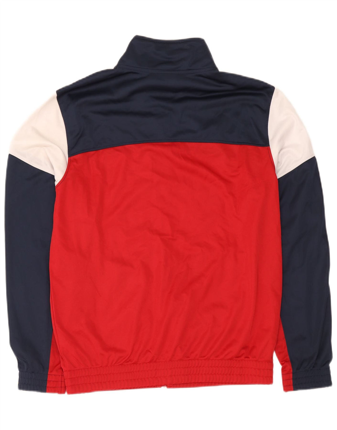 Diadora Mens Tracksuit Top Jacket Large Red Colourblock Polyester