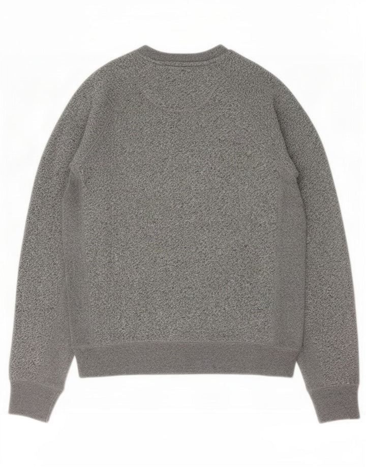 Jack Wills Mens Graphic Sweatshirt Jumper Small Grey Flecked Cotton