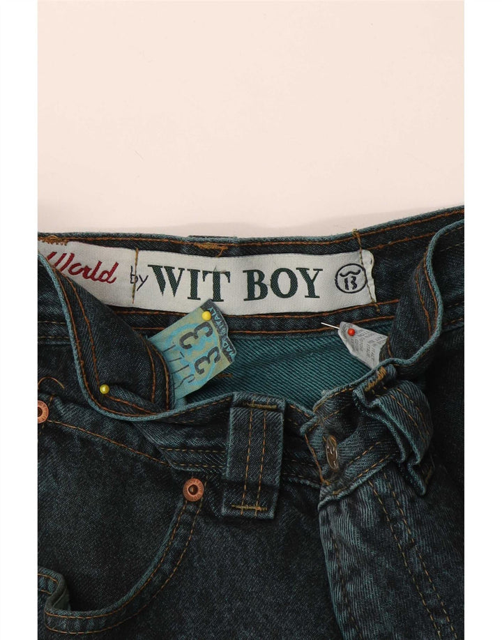 Wit Boy Mens Tapered Jeans W33 L31 Blue Cotton