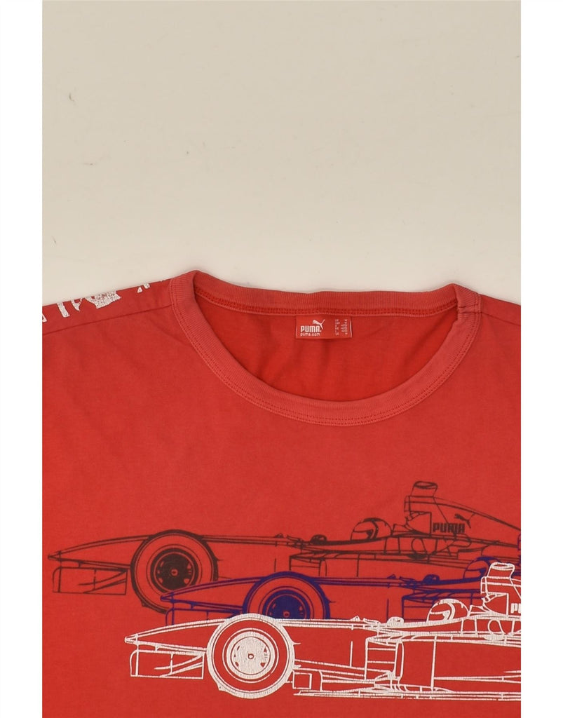 PUMA Mens Graphic T-Shirt Top Medium Red | Vintage Puma | Thrift | Second-Hand Puma | Used Clothing | Messina Hembry 