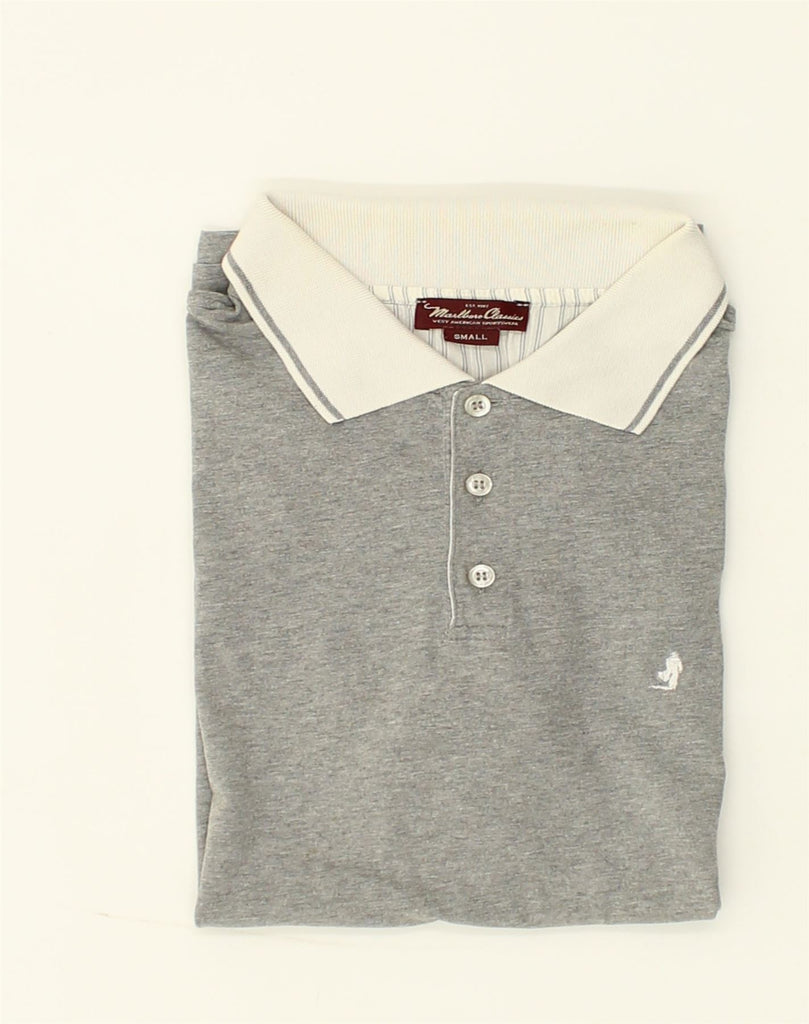 MARLBORO CLASSICS Mens Polo Shirt Small Grey | Vintage Marlboro Classics | Thrift | Second-Hand Marlboro Classics | Used Clothing | Messina Hembry 