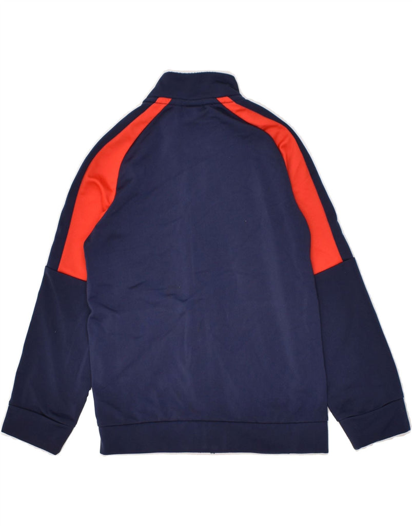 PUMA Boys Graphic Tracksuit Top Jacket 4-5 Years Navy Blue Colourblock | Vintage Puma | Thrift | Second-Hand Puma | Used Clothing | Messina Hembry 