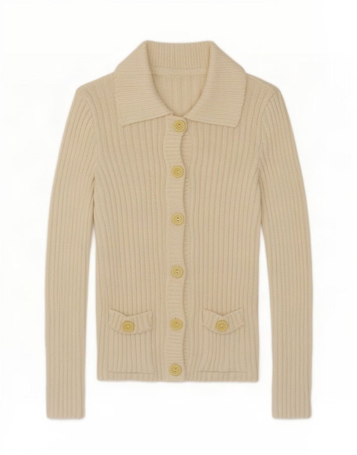 Vintage Womens Cardigan Sweater Medium Off White