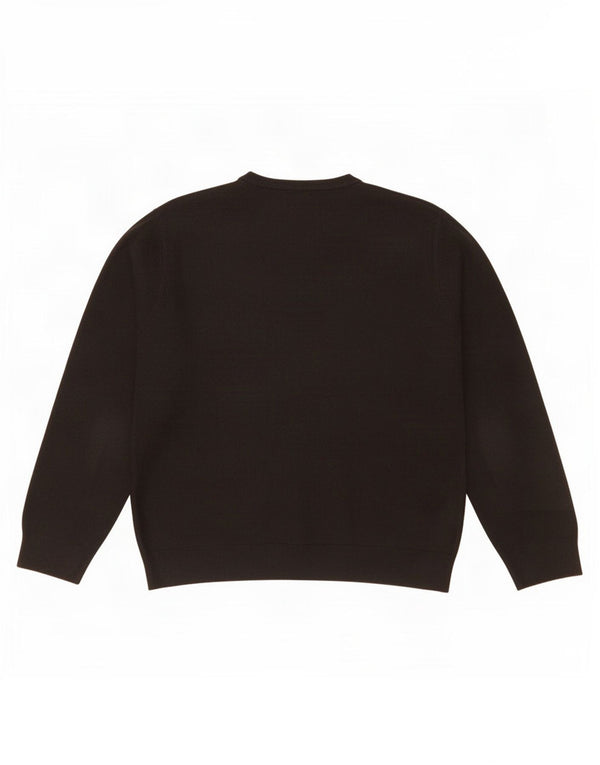 Marks & Spencer Mens Blue Harbour V-Neck Jumper Sweater XL Black Acrylic