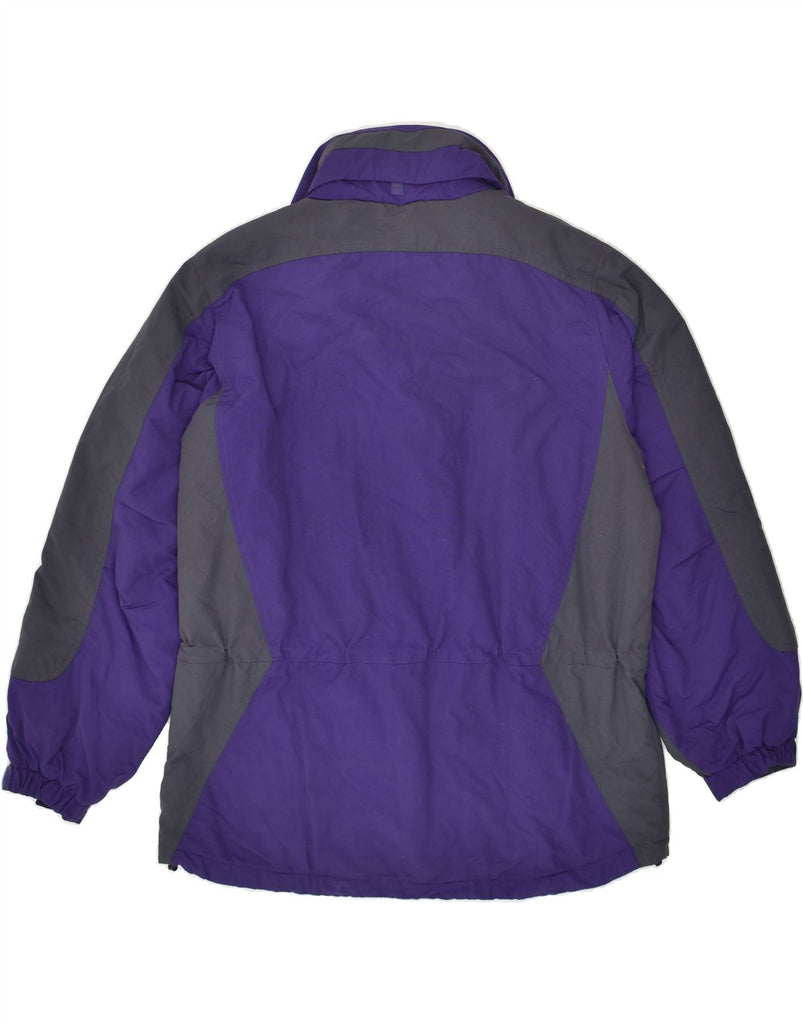 L.L.BEAN Womens Hooded Windbreaker Jacket UK 16 Large Purple Polyester | Vintage L.L.Bean | Thrift | Second-Hand L.L.Bean | Used Clothing | Messina Hembry 