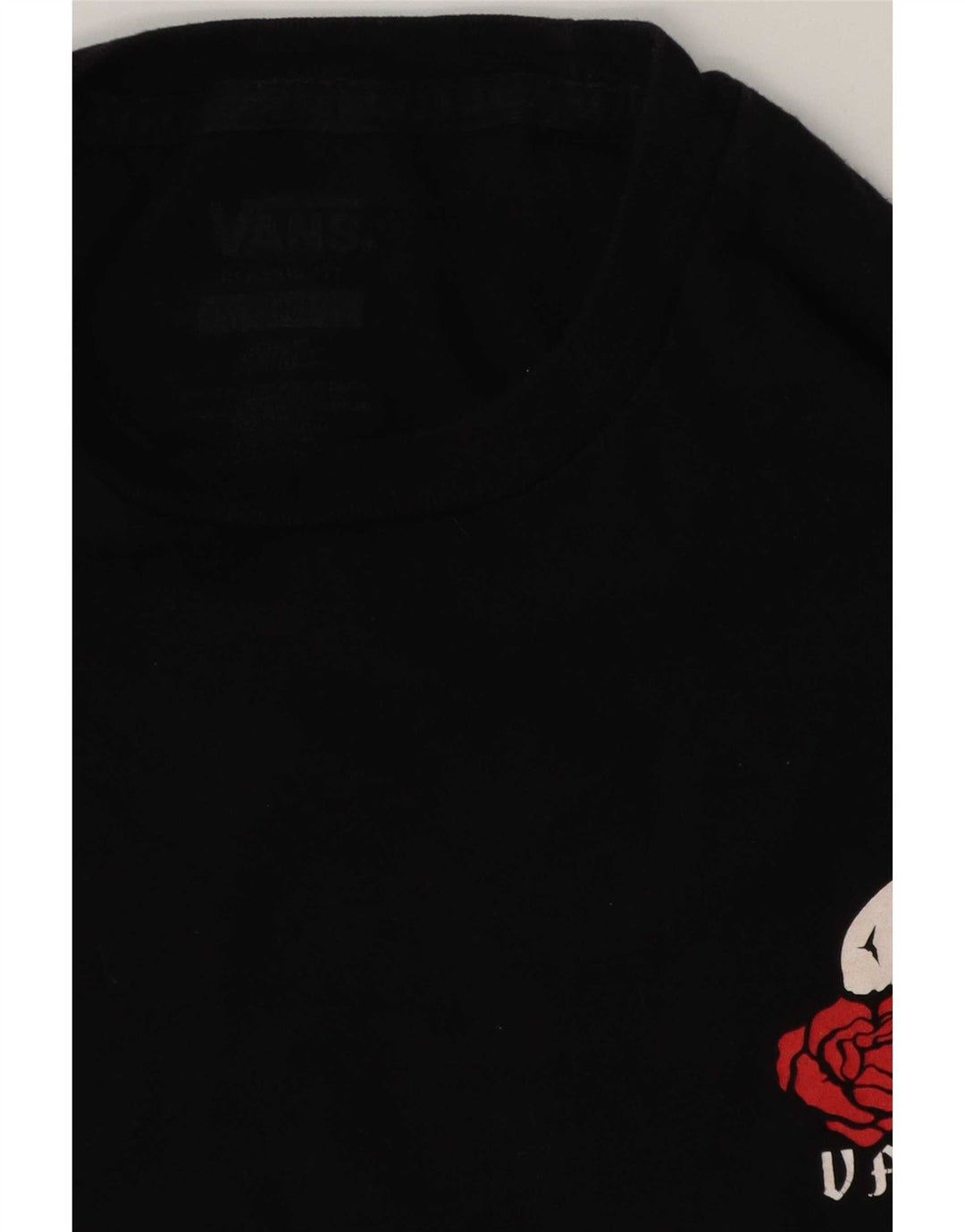 Vans Mens Graphic T-Shirt Top Large Black Cotton