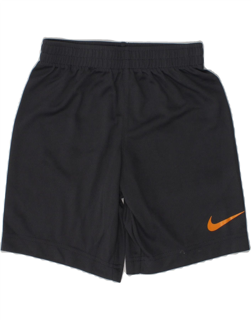 NIKE Boys Sport Shorts 5-6 Years Medium  Black | Vintage Nike | Thrift | Second-Hand Nike | Used Clothing | Messina Hembry 