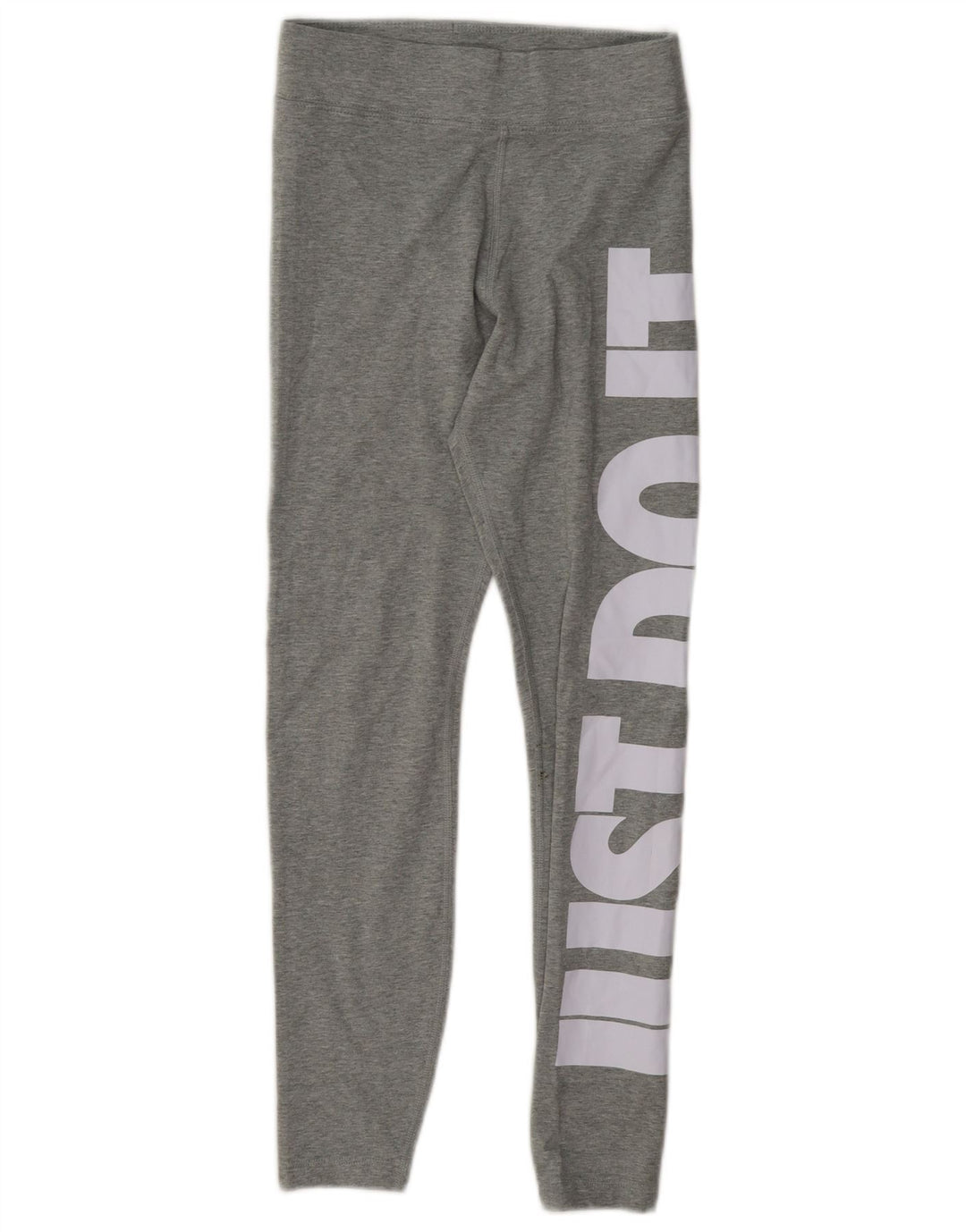 Nike Womens Graphic Leggings UK 10 Small Grey Cotton