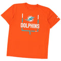 Nike Mens Miami Dolphins Graphic T-Shirt Top Medium Orange Polyester