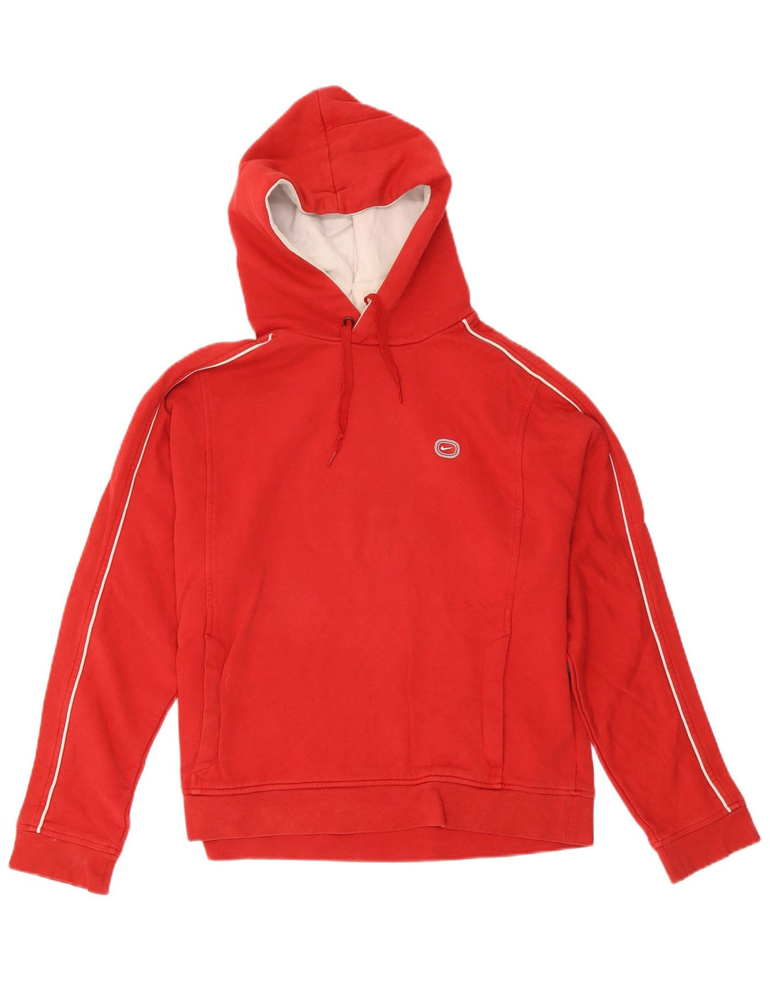 Nike Mens Graphic Hoodie Jumper UK 39/41 Medium Red