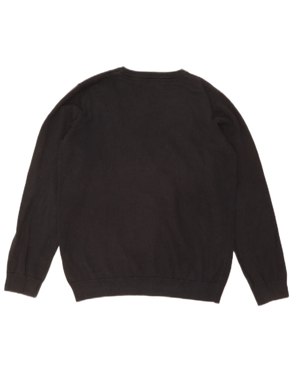 Marks & Spencer Boys V-Neck Jumper Sweater 13-14 Years Black