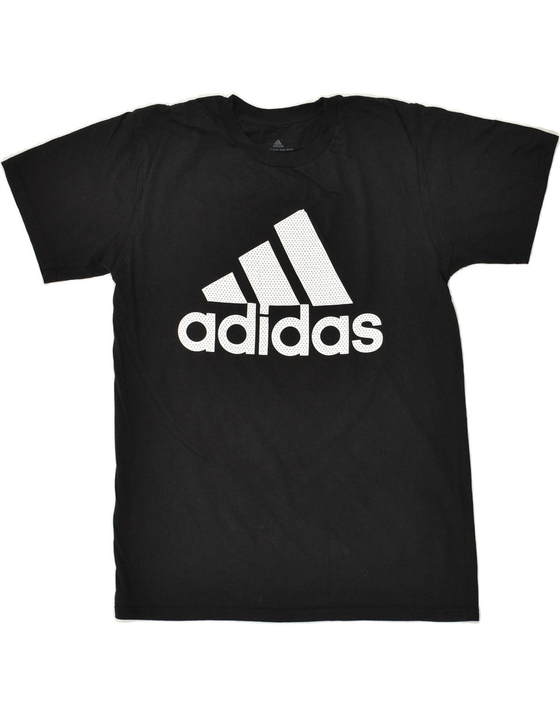 ADIDAS Mens Graphic T-Shirt Top Medium Black Cotton | Vintage Adidas | Thrift | Second-Hand Adidas | Used Clothing | Messina Hembry 