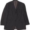 BALMAIN Mens Paris 3 Button Blazer Jacket UK 44 2XL Grey Pinstripe