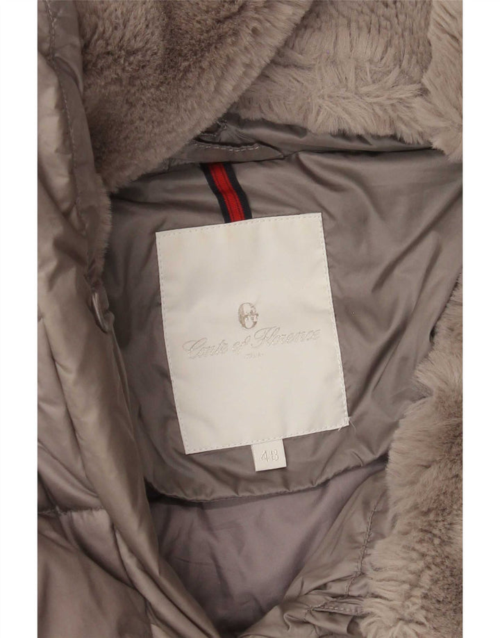 Conte of Florence Womens Padded Jacket IT 48 XL Grey