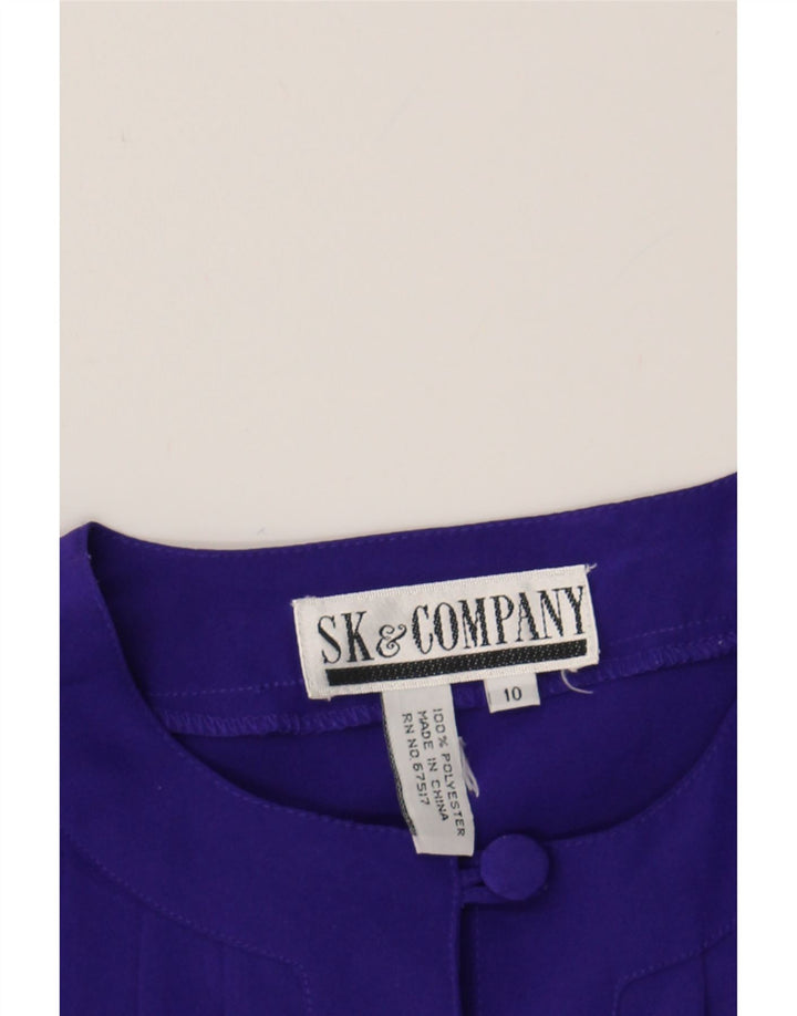 VINTAGE Womens Shirt Blouse US 10 Large Purple Polyester Vintage Vintage and Second-Hand Vintage from Messina Hembry 