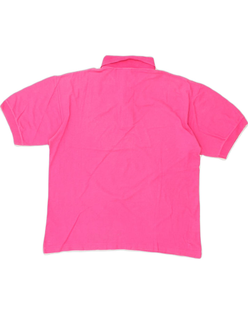 PUMA Mens Polo Shirt Size 42/44 Large Pink Cotton | Vintage Puma | Thrift | Second-Hand Puma | Used Clothing | Messina Hembry 