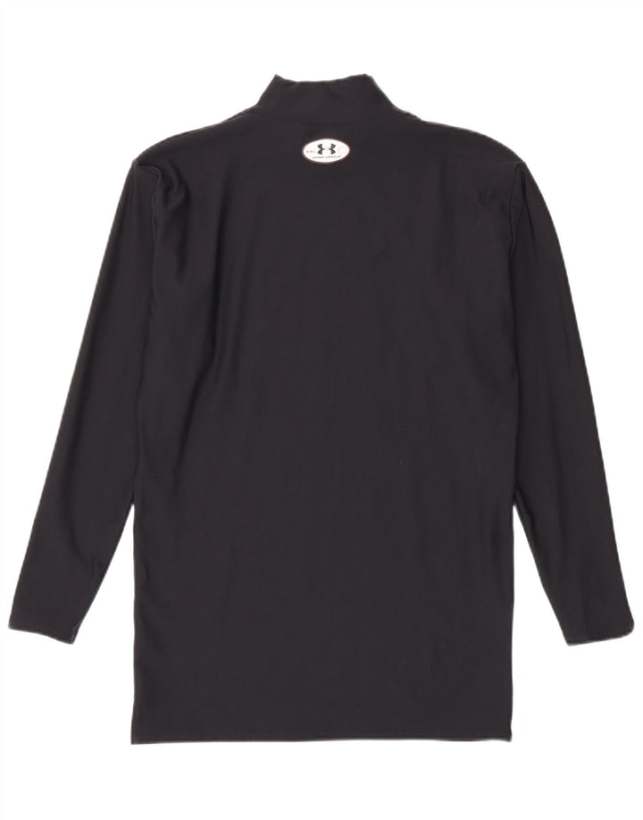 Under Armour Mens Cold Gear Top Long Sleeve 2XL Black Nylon