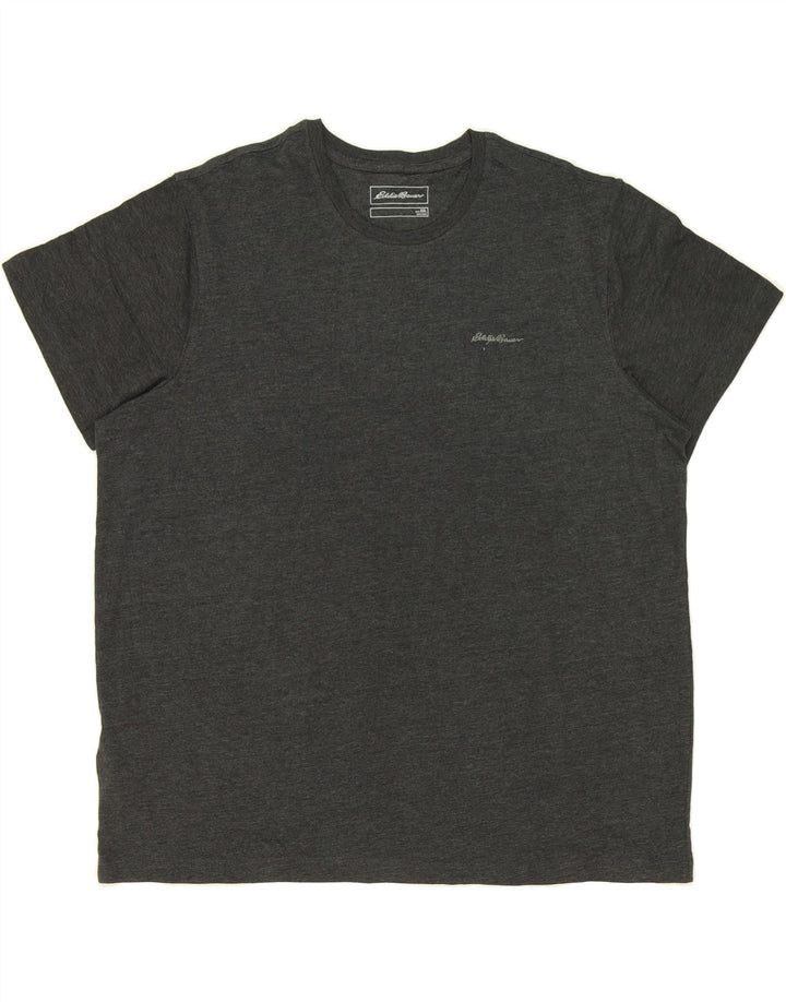 EDDIE BAUER Mens T-Shirt Top 2XL Grey Cotton Vintage Eddie Bauer and Second-Hand Eddie Bauer from Messina Hembry 