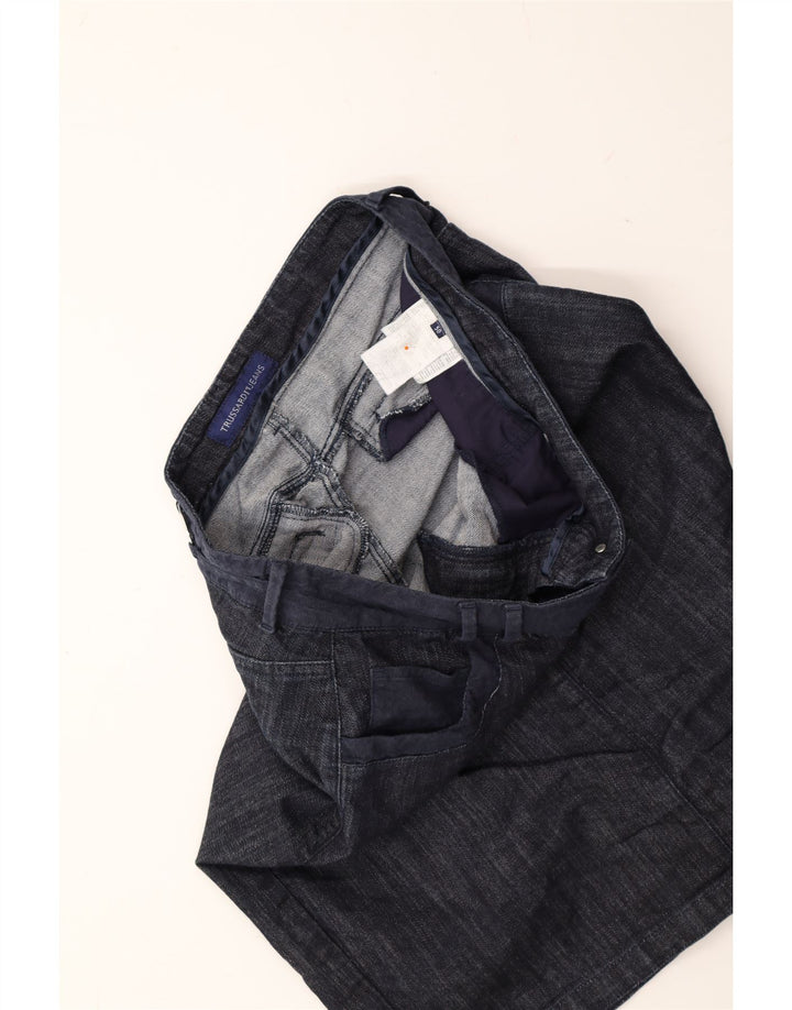 TRUSSARDI Womens Denim Skirt IT 50 XL W38  Navy Blue Vintage Trussardi and Second-Hand Trussardi from Messina Hembry 