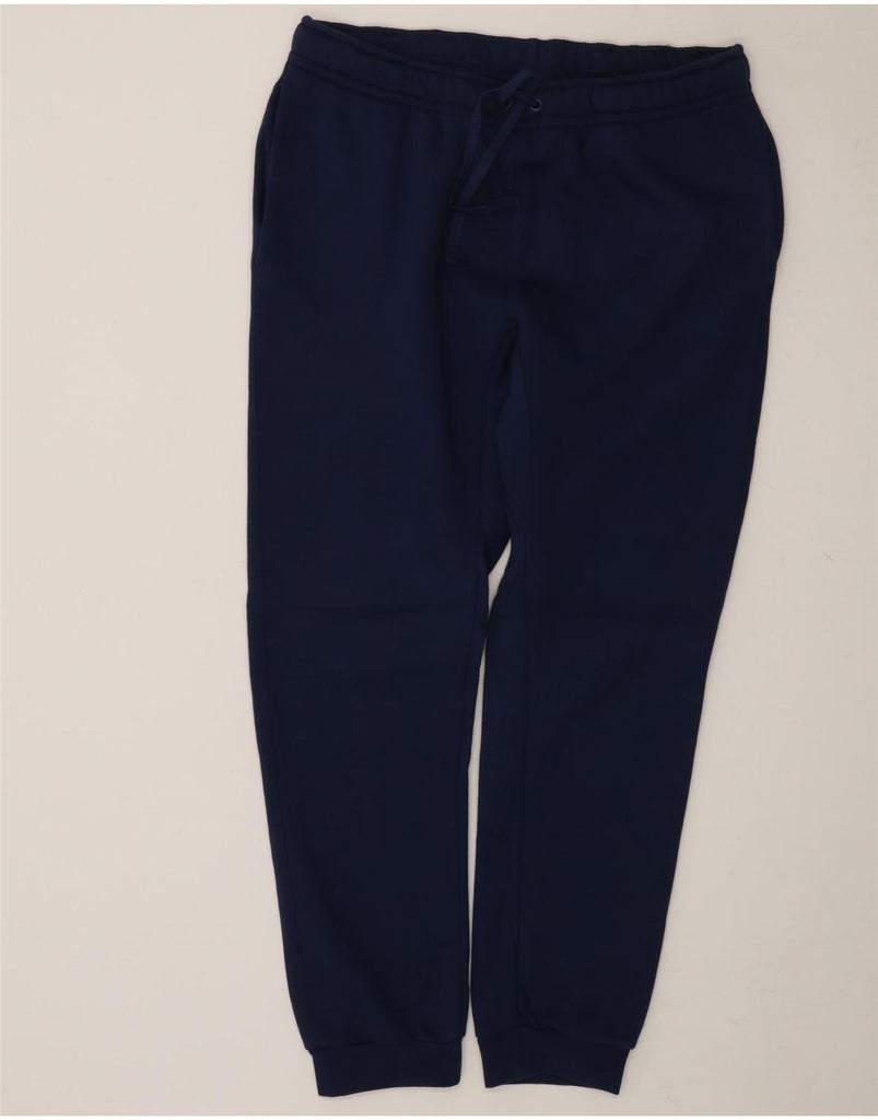 NIKE Mens Graphic Tracksuit Trousers Joggers Medium  Navy Blue Cotton Vintage Nike and Second-Hand Nike from Messina Hembry 