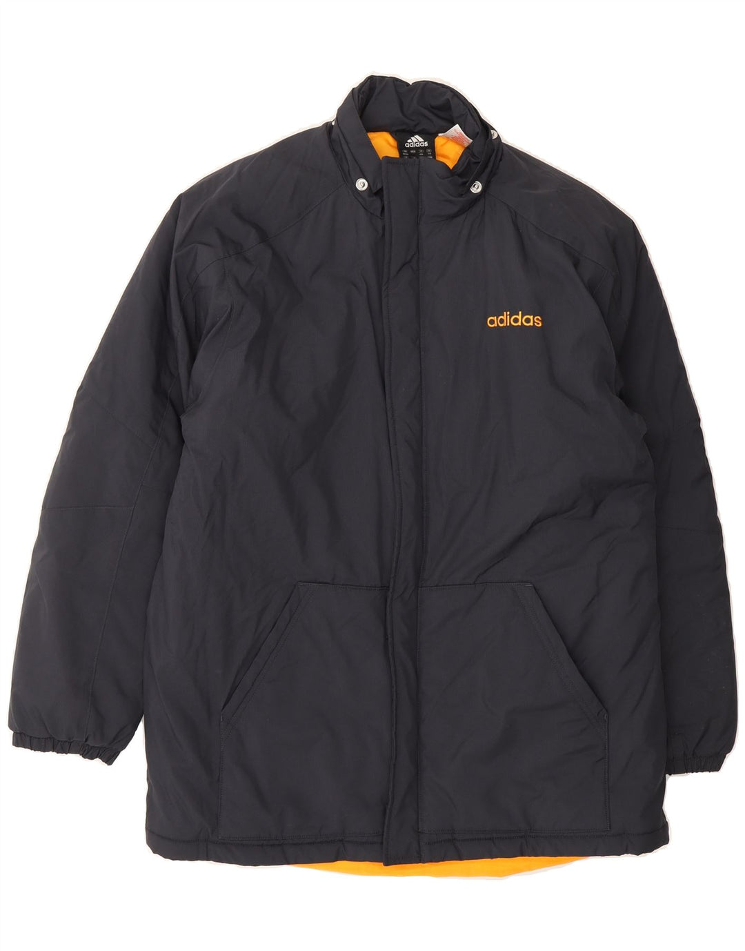ADIDAS Boys Graphic Windbreaker Jacket 15-16 Years Navy Blue Polyester Vintage Adidas and Second-Hand Adidas from Messina Hembry 