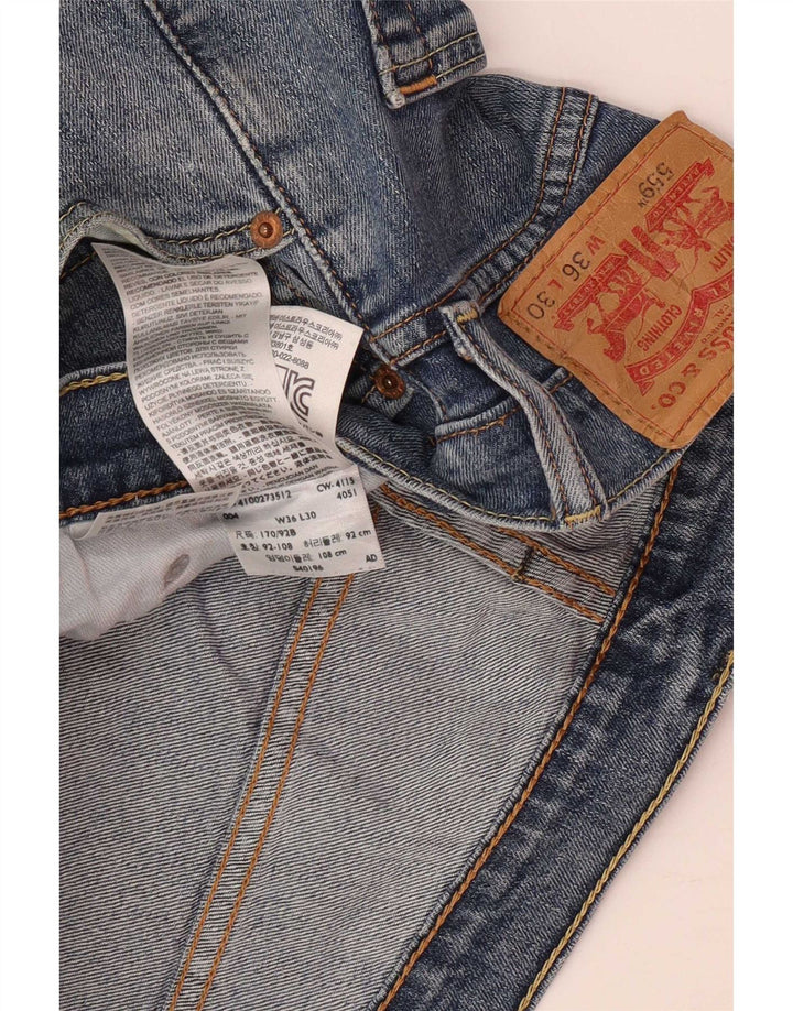 Levi's Mens 559 Denim Shorts W36 Large Blue Cotton