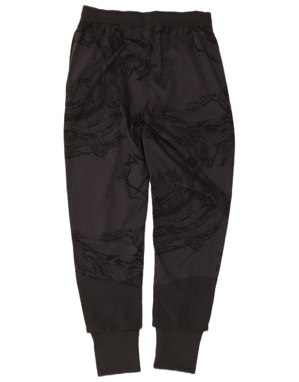 Adidas Boys Aeroready Tracksuit Trousers 13-14 Years Grey Animal Print