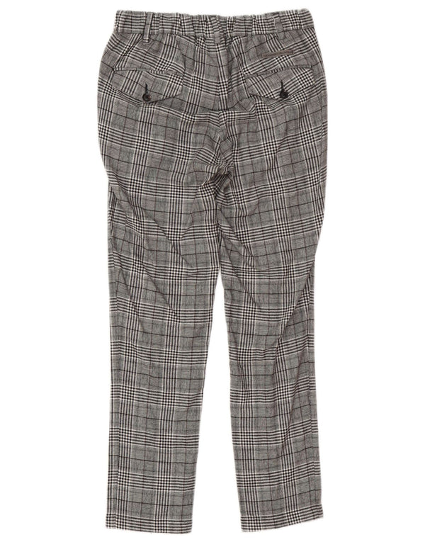 Alessandro Dell'Acqua Womens Suit Trousers IT 44 Medium W30 L29 Grey Check