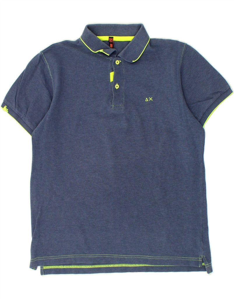 SUN68 Boys Polo Shirt 11-12 Years Blue Cotton | Vintage Sun68 | Thrift | Second-Hand Sun68 | Used Clothing | Messina Hembry 