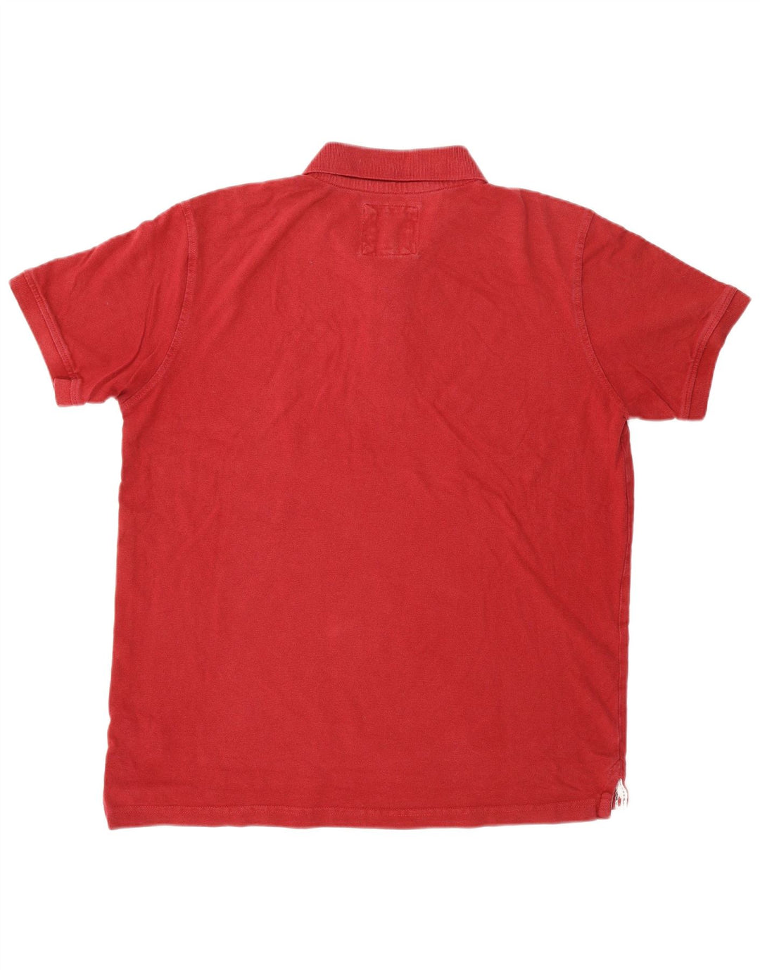 CREW CLOTHING Mens Polo Shirt Large Red Cotton